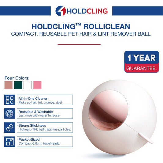 Holdcling™ RolliClean – Portable Pet Hair & Lint Remover Ball